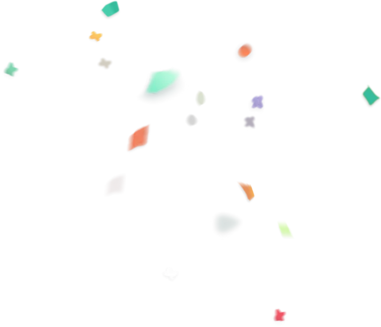 Colorful Confetti Illustration